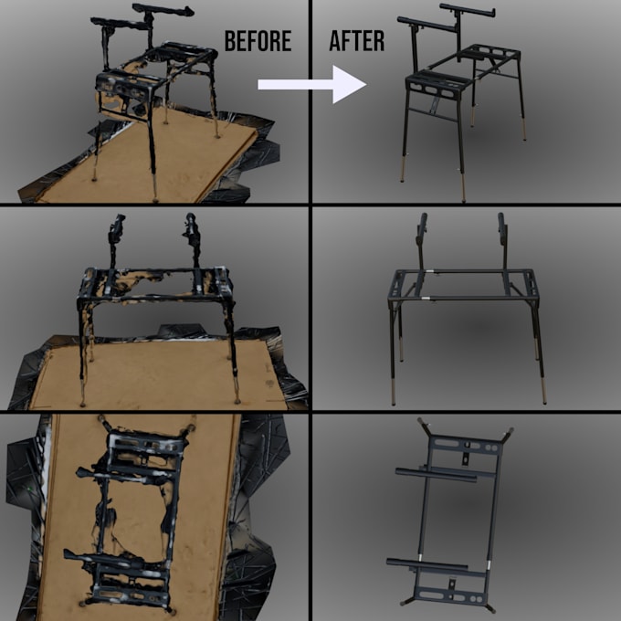 do retopology, clean and optimize your 3d scan, 3d mesh, character or map