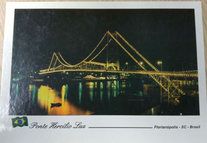 send you one postcard from Brazil, Florianopolis