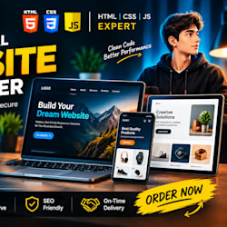 Build a custom responsive ecommerce website using html css and ...