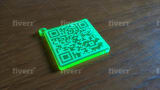 make a personalized QR code keychain | Fiverr