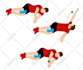 draw exercise yoga workout 2 steps 24hrs illustration