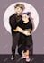 draw a cute cartoon couple portrait