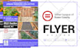 design modern printed marketing flyer, leaflet, sales sheet