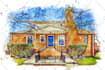 create your photo into architecture watercolor sketch effect