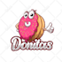 design food, restaurant cartoon mascot logo