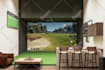 interior design of commercial office, restaurant, hotel, architectural 3d render
