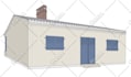 draw detailed architectural line art of any building or house