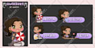make custom chibi anime twitch overlay panels and emotes