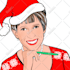 illustrate a christmas portrait ideal for a card or gift