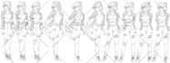 draw line art manga anime style illustration with my style