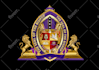 create a church seal logo and school, bishop seal