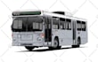 draw your bus vehicle into a vector cartoon
