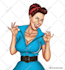 draw sexy girl pin up semirealistic comic caricature