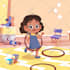 create beautiful african american children book illustration