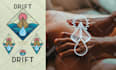 create vintage hand drawn boho, mystic, illustration logo
