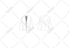create technical fashion illustration, flat drawing, pattern design