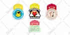 illustration stickers, hand drawn designs for printing