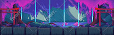 draw hi res pixel art scene