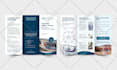 design a clean professional trifold or bifold brochure