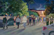 paint anime background, landscape illustration, lofi