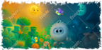 create halloween lofi loop animation illustration and animated gif