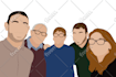 design a sophisticated minimalist vector portrait for any special occasion
