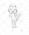 create illustration vector graphic cartoon character