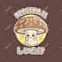 create t shirt design animal food illustration in cute kawaii style