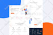 design an awesome landing page or figma template for you