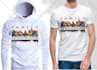 do creative t shirt design and with typography