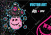 create  doodle illustration, cartoon and nft art in my style