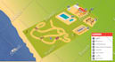 create isometric vector illustrations, infographics and maps