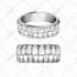 design jewelry illustration, sketch ring, earrings, bracelet