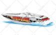 draw boat into vector art