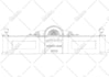 make a detailed building line drawing