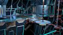 create cool 3d spaceship interior illustrations