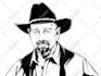 do a vector portrait black and white for you