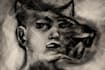 draw unique digital charcoal sketch and illustration