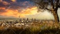photoshop photos of sunset, landscape, travel, real estate