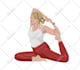 draw yoga pose, workout, and exercise illustration