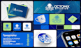 design custom logo brand identity, branding kit with complete style guidelines