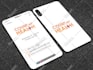make iphone style business card
