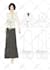 create technical fashion illustration, flat drawing, pattern design
