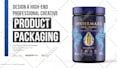 design premium box package, product label, pouch bag design