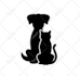 draw black and white line art vector silhouette logo outline