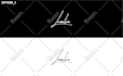 design photography watermark or signature logo