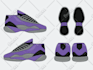 design full detail vector illustration of your sneakers
