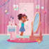 do bright modern colorful children book illustrations