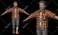 create 3d character models for games animation and 3d printing