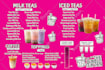 design menu for coffee, bubble tea shop, cafe, restaurant